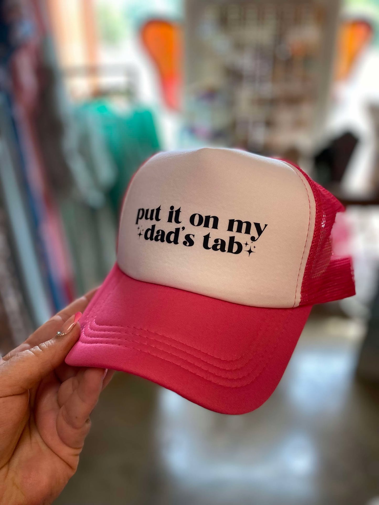 Put it on my Dad's Tab Trucker Hat