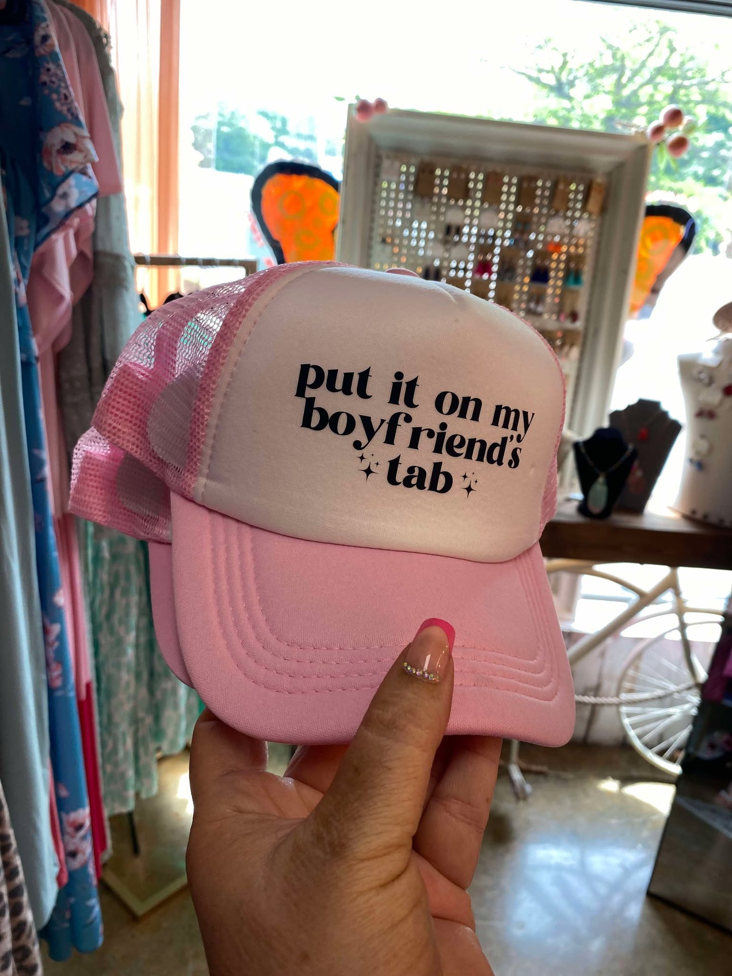Put it on my Boyfriends Tab Trucker Hat