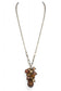 Animal Printed Mix Beads Pendant Necklace