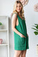 SLEEVELESS SOLID URBAN RIBBED ROMPER: COCO / (1X-2X-3X)