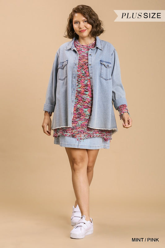 Multi Color Distressed UMGEE Sweater