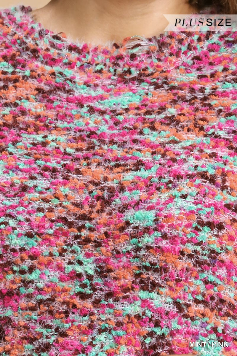 Multi Color Distressed UMGEE Sweater