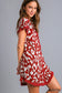 Umgee Wine Leopard Dress