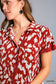 Umgee Wine Leopard Dress