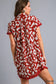 Umgee Wine Leopard Dress
