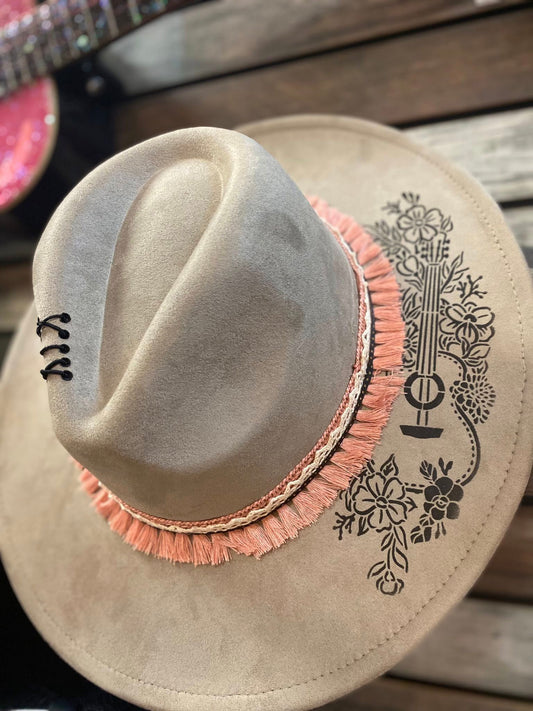 Custom Guitar Hat with underband design