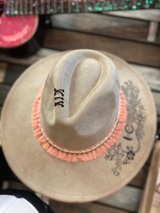 Custom Guitar Hat with underband design