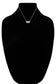 Resin Charm Necklace: Gold