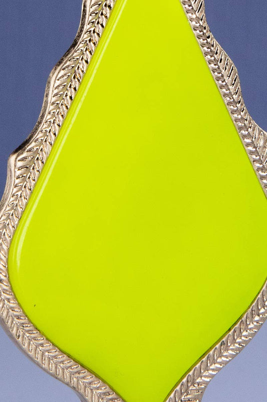Neon Lemon Pendant Necklace