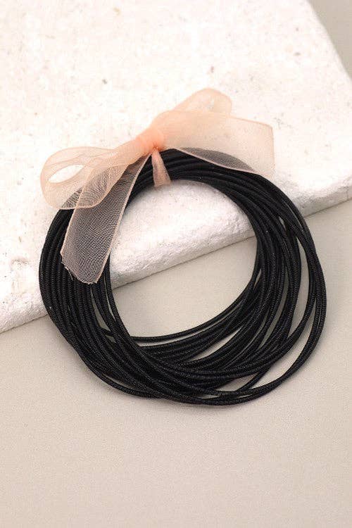 Guitar String Bracelets -20pcs set | 40B100: BLACK