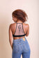 Crescent Moon Dream Catcher Tattoo Mesh Bralette 🌙: Black