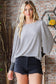 Boat neck TOP Grey / Contemporary