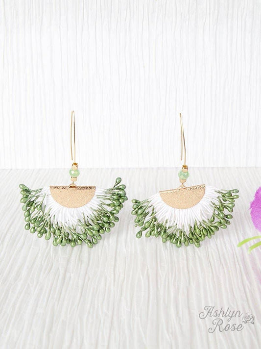 It's Fun Time Earrings, Olive: Olive / One Size