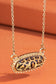 Resin Charm Necklace: Leopard