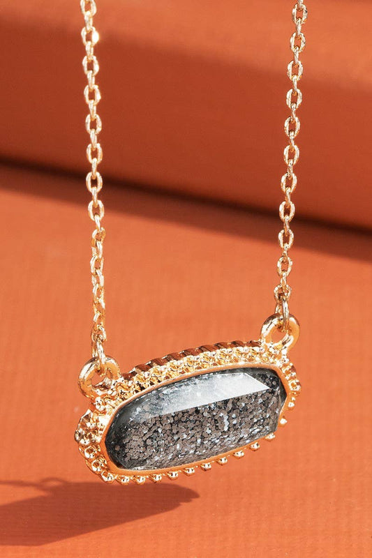 Resin Charm Necklace: Leopard