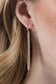 Long Pave Stone Bar Earrings