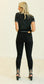 THE GENOVA BLACK SKINNY JEANS WITH RHINESTONE FRINGE DETAIL