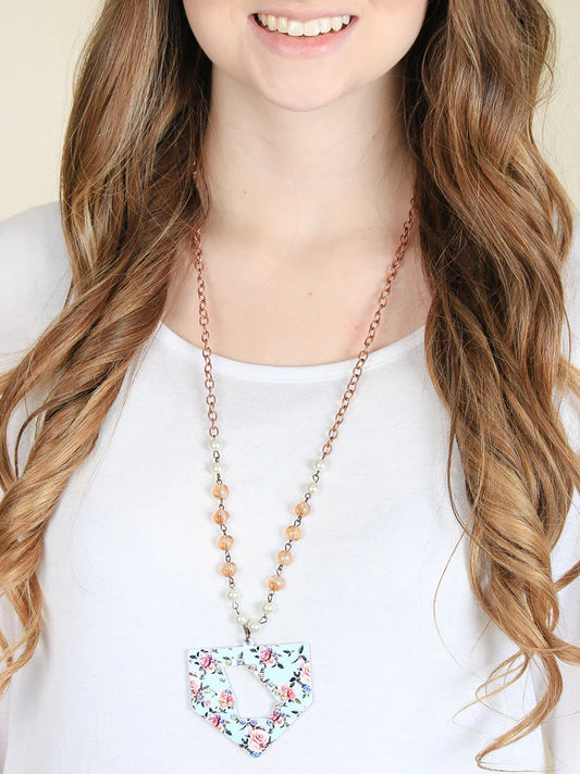 Floral Georgia Copper Necklace