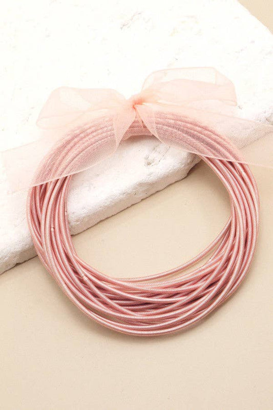 Guitar String Bracelets -20pcs set | 40B100: ROSE GOLD