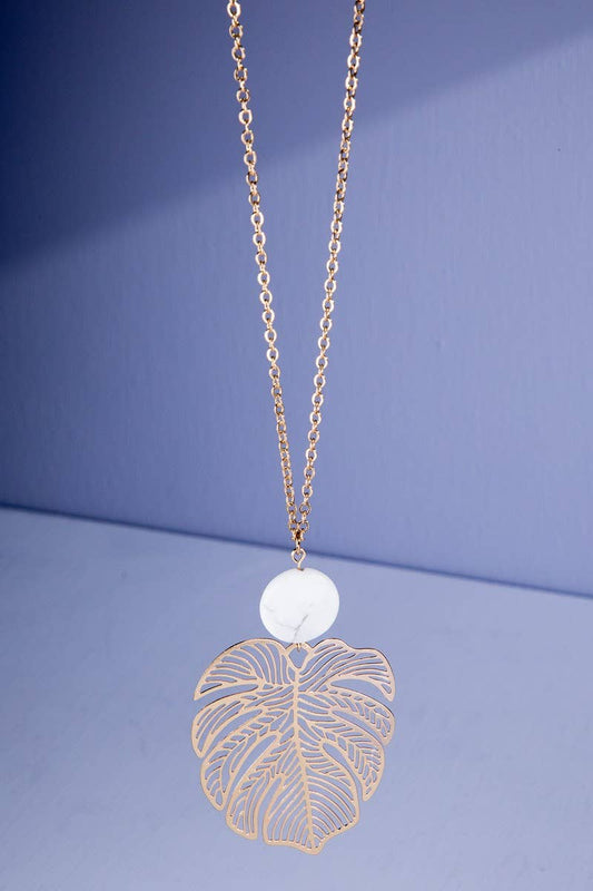 Palm Pendant Necklace