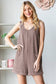 SLEEVELESS SOLID URBAN RIBBED ROMPER: COCO / (1X-2X-3X)