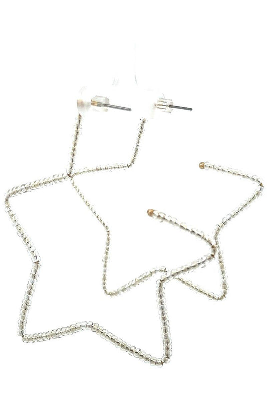 Beaded Star Earring